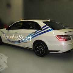 mercedes sport equipment car wrapping