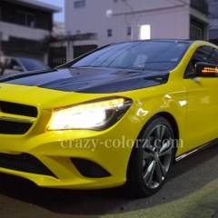 mercedes benz CLA yellow wrapping