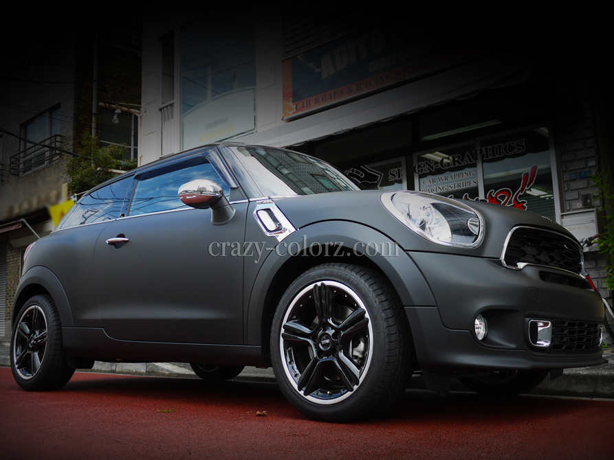 BMW MINI PACEMAN R61 MATTE BLACK FULL WRAP |