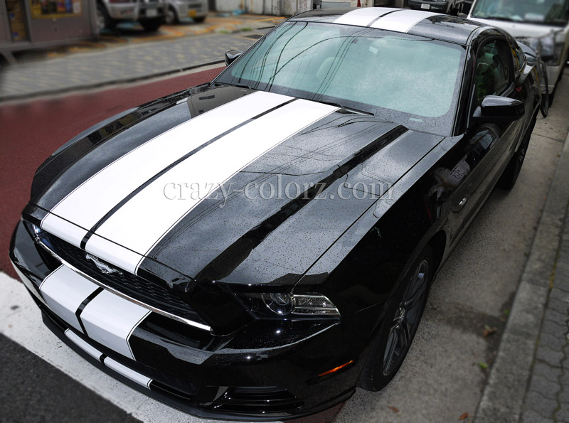 FORD MUSTANG 2013 RACING STRIPES DUAL2 WRAP |