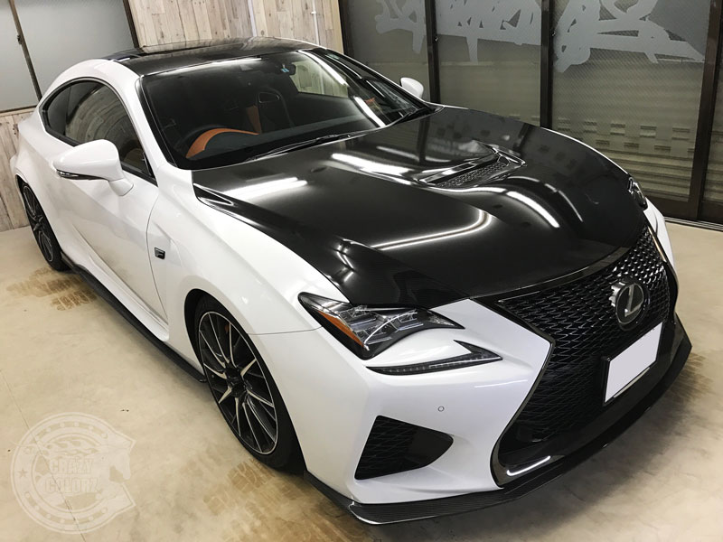 レクサス RC F」 クレイジーカーボン カーラッピング レクサス