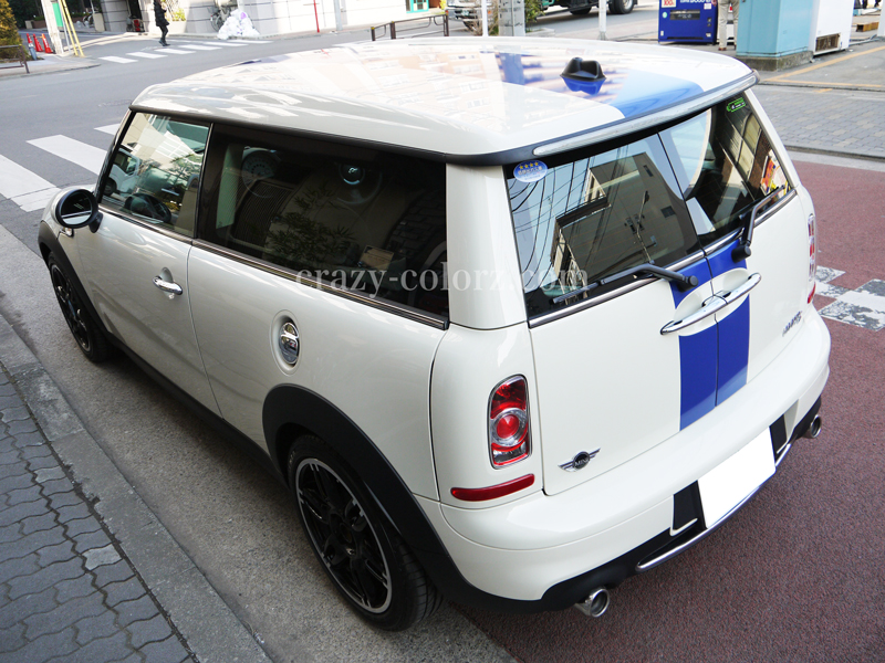 BMW MINI CLUBMAN R55 RACING STRIPES WRAP SINGLE 