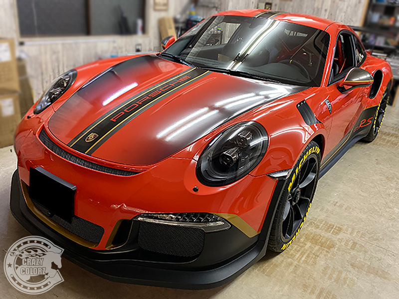 ポルシェGT3 RS」 デザインカーラッピング 東京都のN様ありがとうございます。 