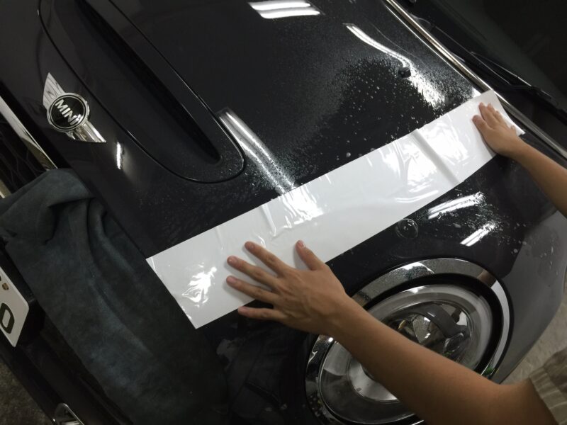 ミニストライプの施工時の位置合わせ