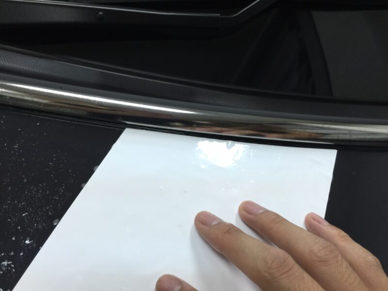 MIni ストライプ施工の位置合わせ