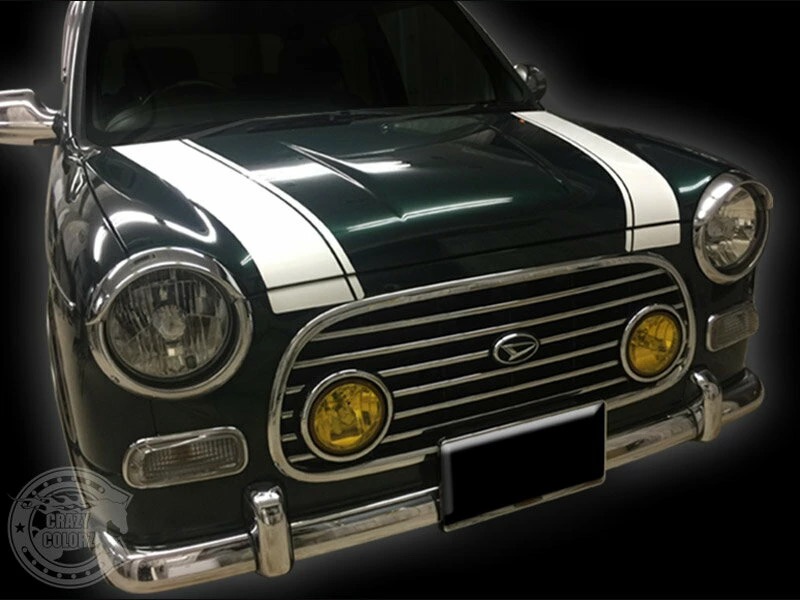 ミラジーノレーシングストライプのインストールマニュアルの完成イメージ