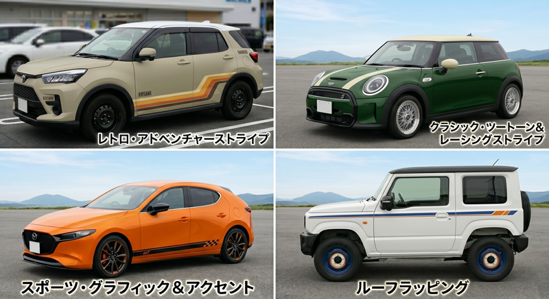 ラッピングのデザイン４種類