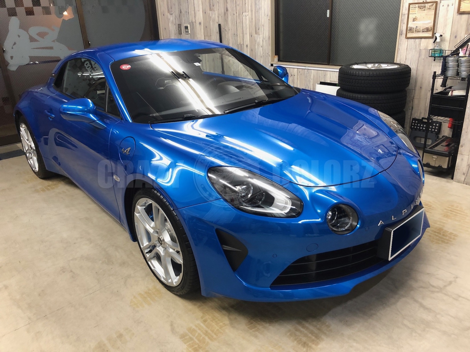 2018〜2019年式 アルピーヌA110 アルピーヌブルー セラミックコーティング施工 東京