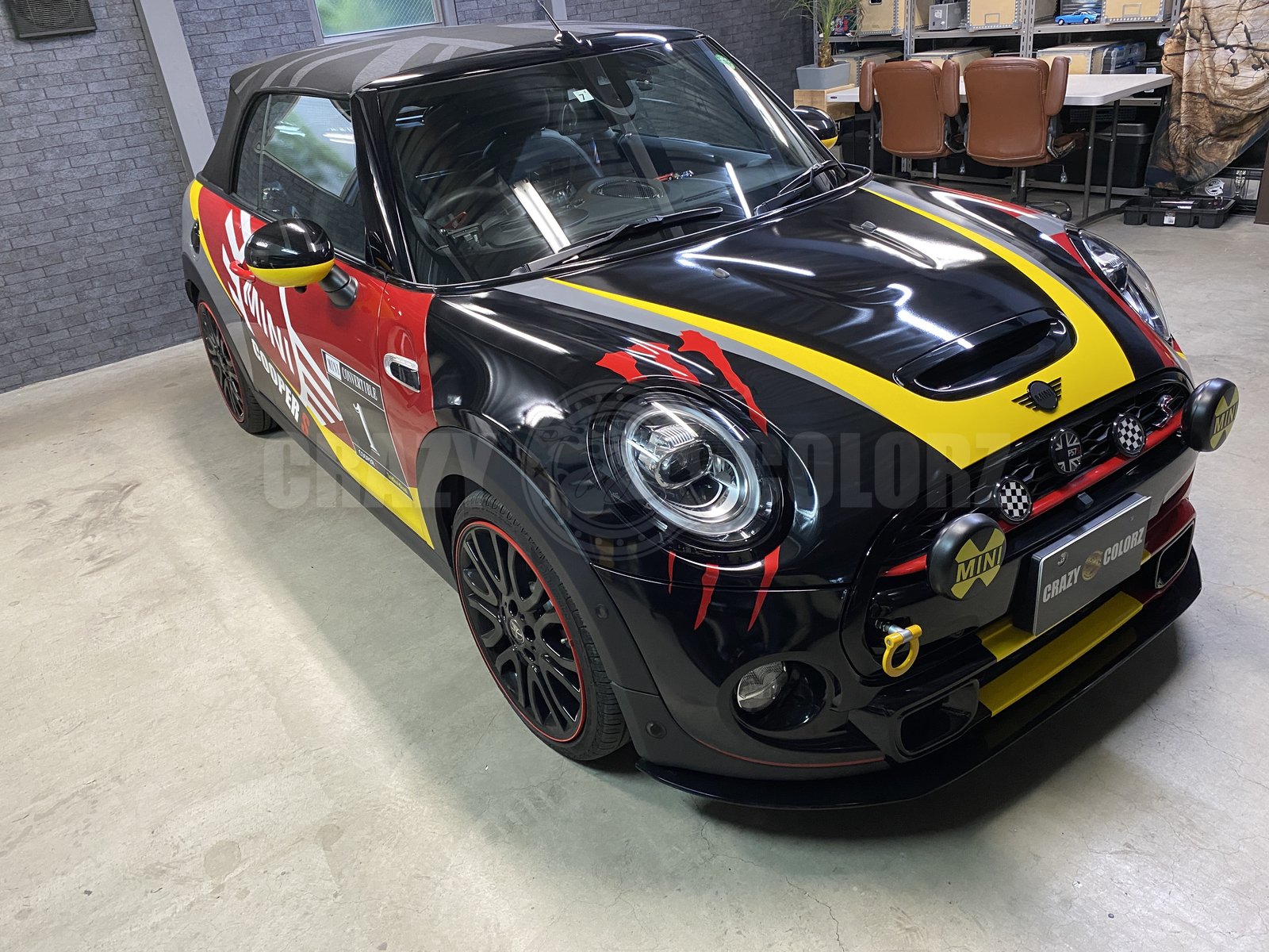 MINI クーパーS カブリオレ フルラッピング オリジナルデザイン 東京