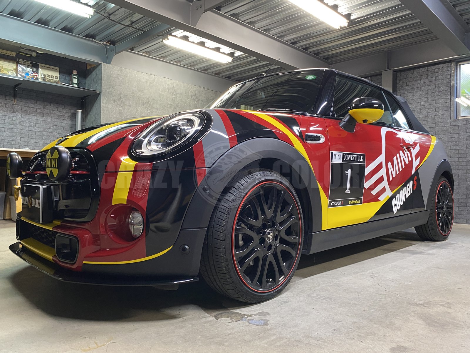 MINI クーパーS ドア ウイングロゴ フルラッピング 東京