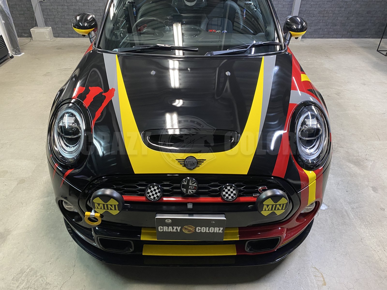 MINI クーパーS カブリオレ 正面 フルラッピング 東京