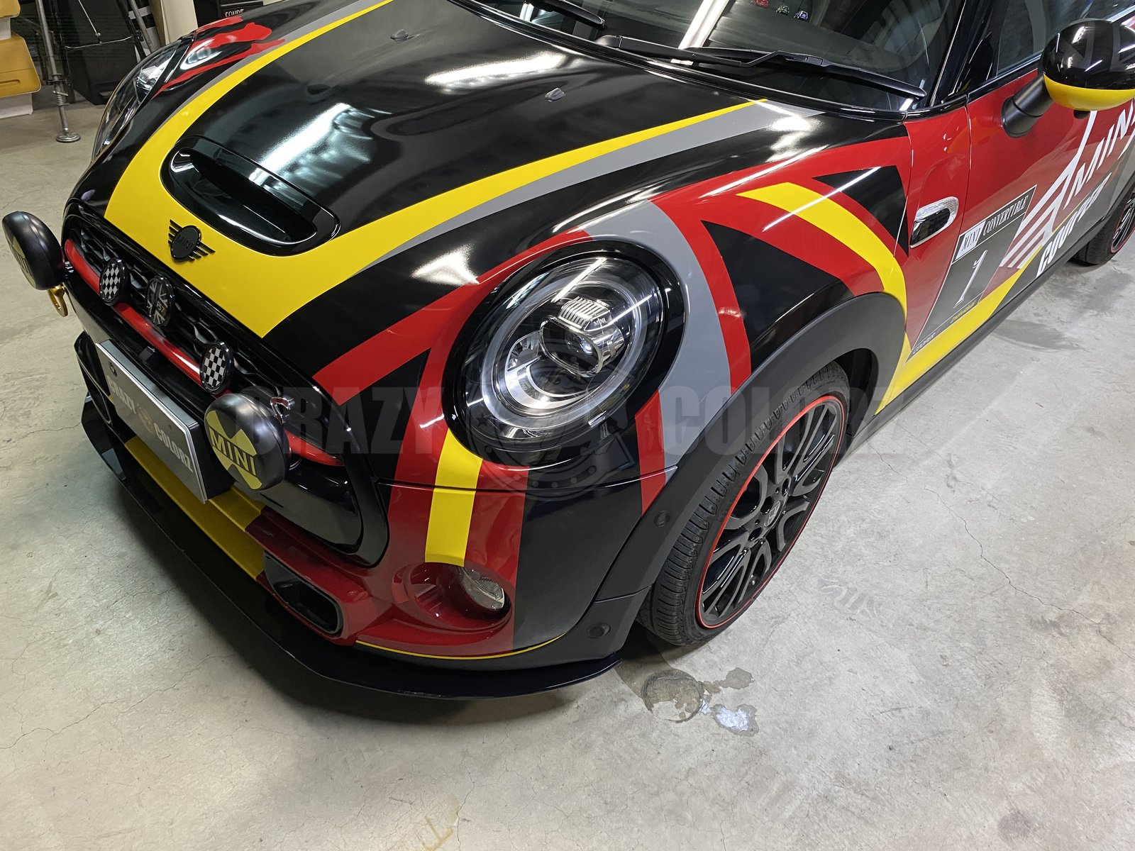 MINI クーパーS フロント グラフィック ラッピング 東京