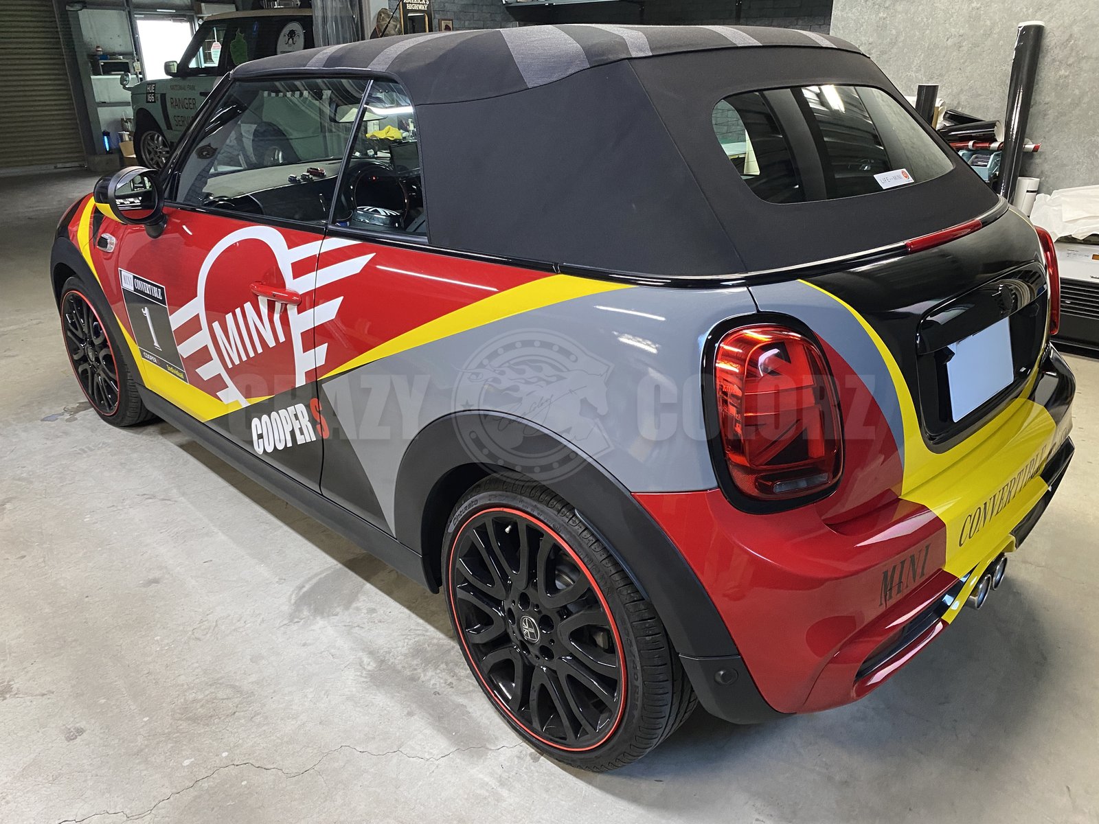 MINI クーパーS カブリオレ リア フルラッピング 東京
