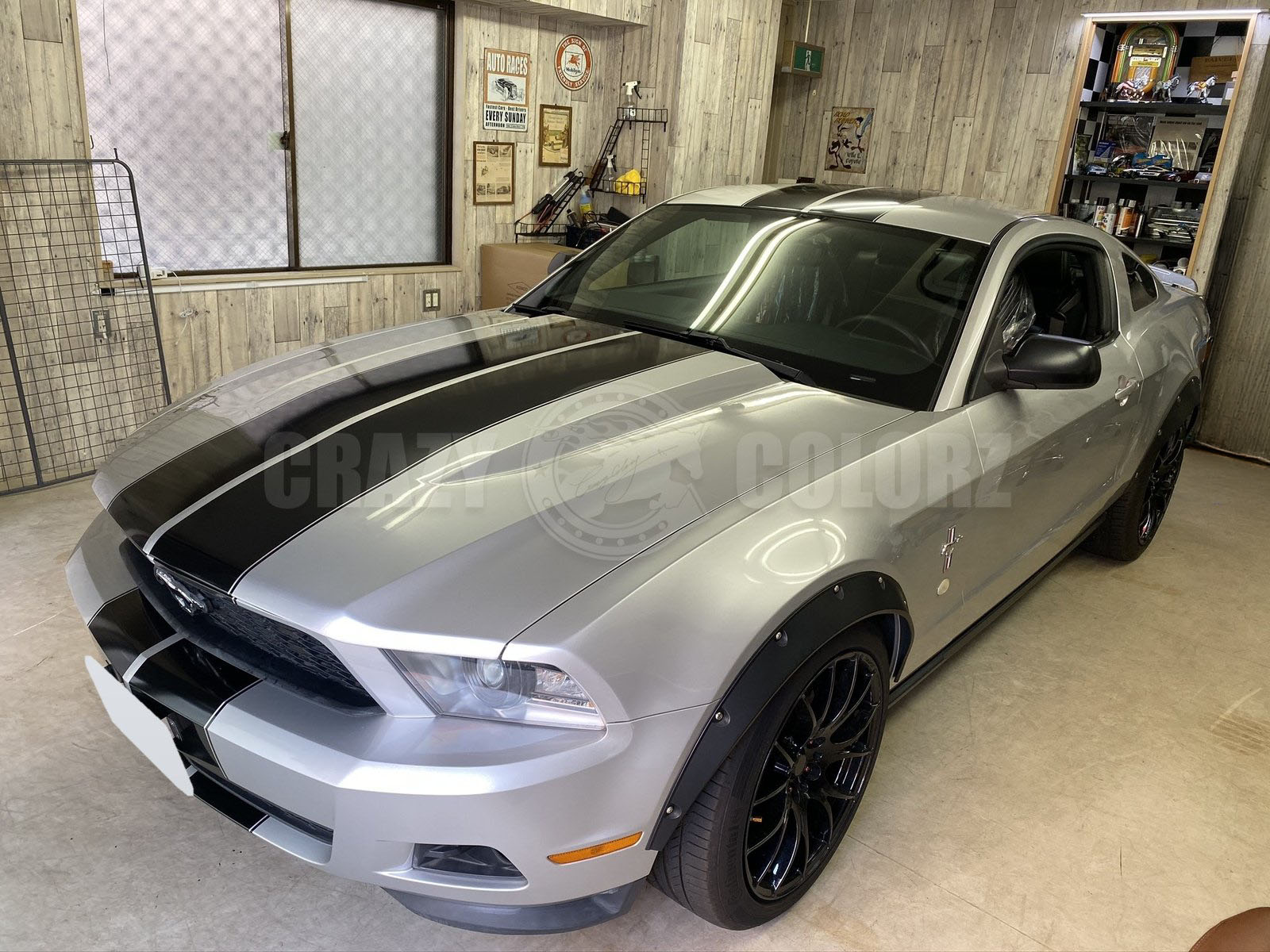 フォード・マスタング S197 レーシングストライプ施工 東京
