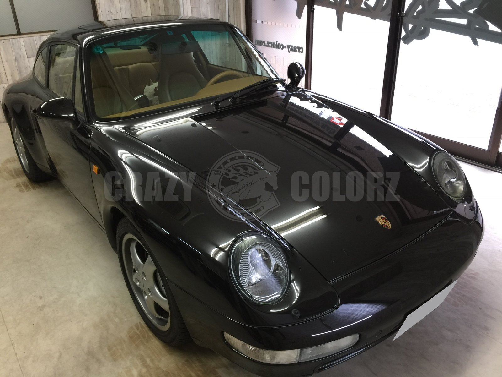 ストーンガードプロテクションの貼り替えとグレアコーティングを施工したポルシェ911 993
