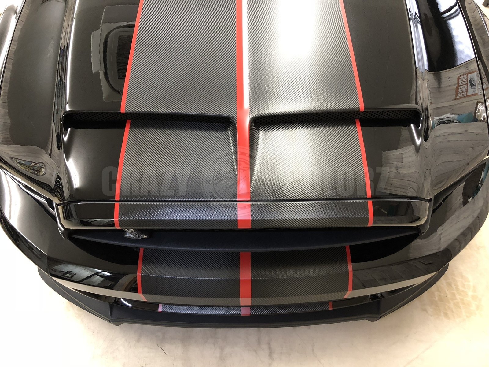 シェルビー GT500 ボンネット カーボンストライプ 東京