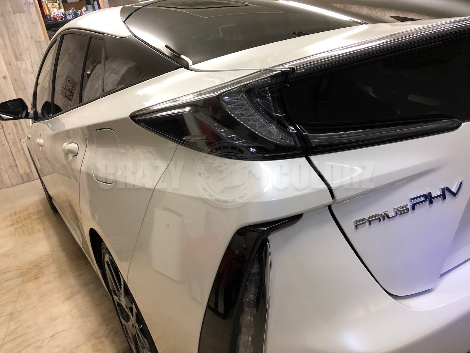 プリウスPHV GR SPORT リアフェンダーのコーティング施工後